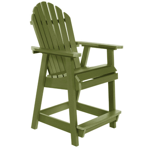 The Sequoia Professional Commercial Grade Muskoka Adirondack Deck Dining Chair in Counter Height Dried Sage