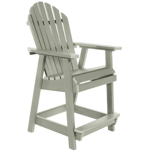 The Sequoia Professional Commercial Grade Muskoka Adirondack Deck Dining Chair in Counter Height Eucalyptus