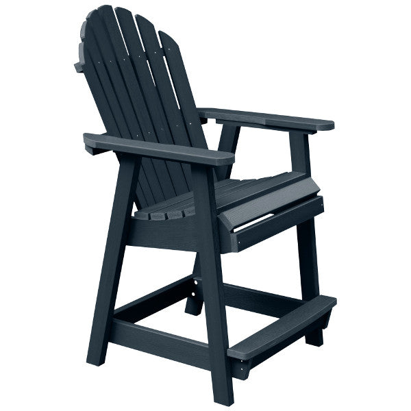 The Sequoia Professional Commercial Grade Muskoka Adirondack Deck Dining Chair in Counter Height Federal Blue