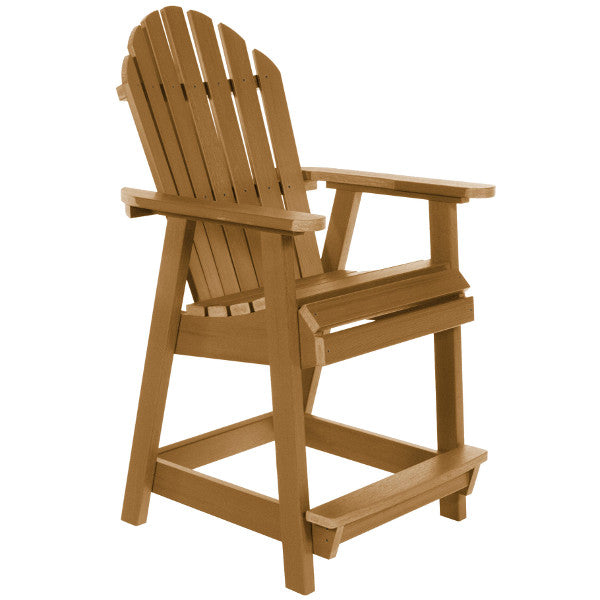 The Sequoia Professional Commercial Grade Muskoka Adirondack Deck Dining Chair in Counter Height Tuscan Taupe