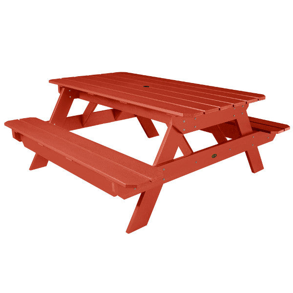 The Sequoia Professional Commercial Grade National Picnic Table Picnic Table Rustic Red
