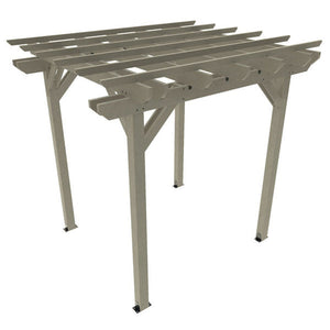 The Sequoia Professional Commercial Grade Ridgecrest 8 x 8 Pergola Pergola Coastal Teak