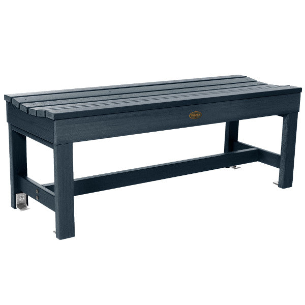 The Sequoia Professional Commercial Grade Weldon 4ft Backless Picnic Bench Picnic Bench Federal Blue