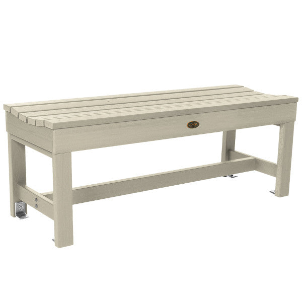 The Sequoia Professional Commercial Grade Weldon 4ft Backless Picnic Bench Picnic Bench Whitewash