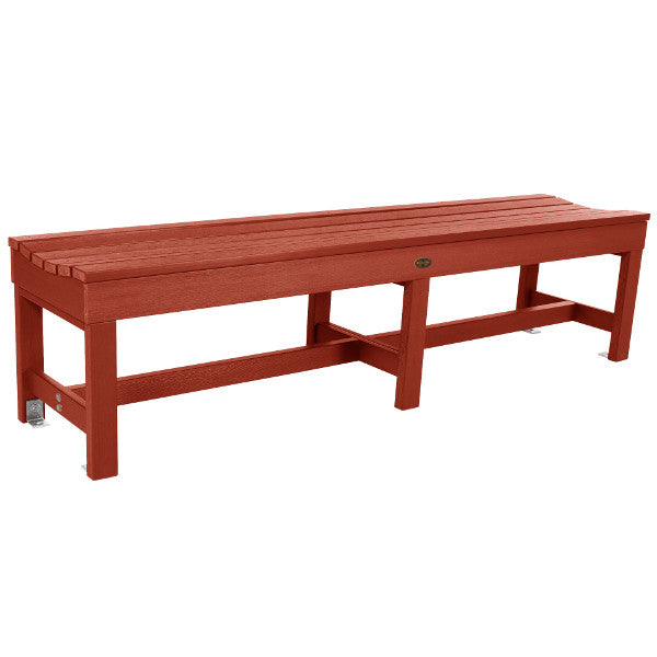 The Sequoia Professional Commercial Grade Weldon 6ft Backless Picnic Bench Picnic Bench Rustic Red