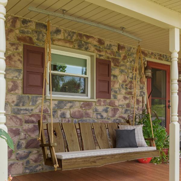 Timberland Swing with Rope Porch Swing