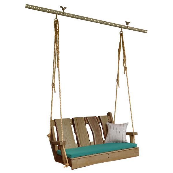 Timberland Swing with Rope Porch Swing 4ft / Mushroom Stain