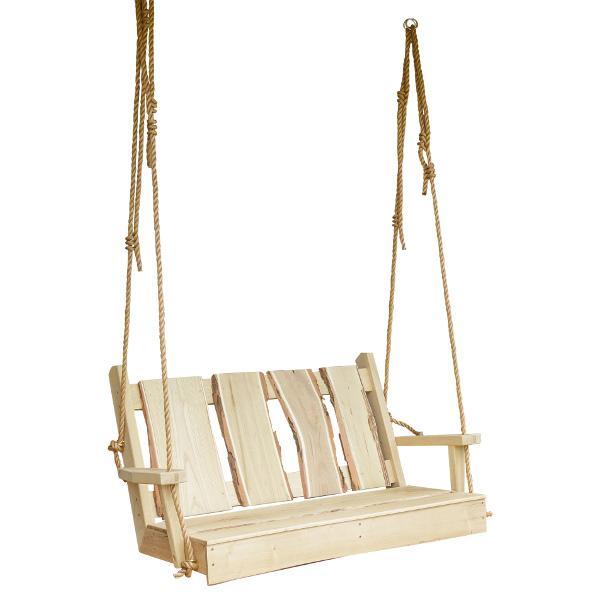 Timberland Swing with Rope Porch Swing 4ft / Unfinished