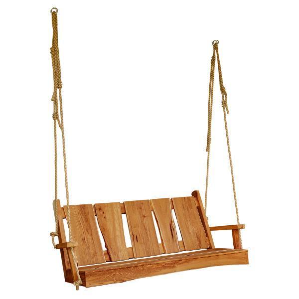Timberland Swing with Rope Porch Swing 5ft / Cedar Stain