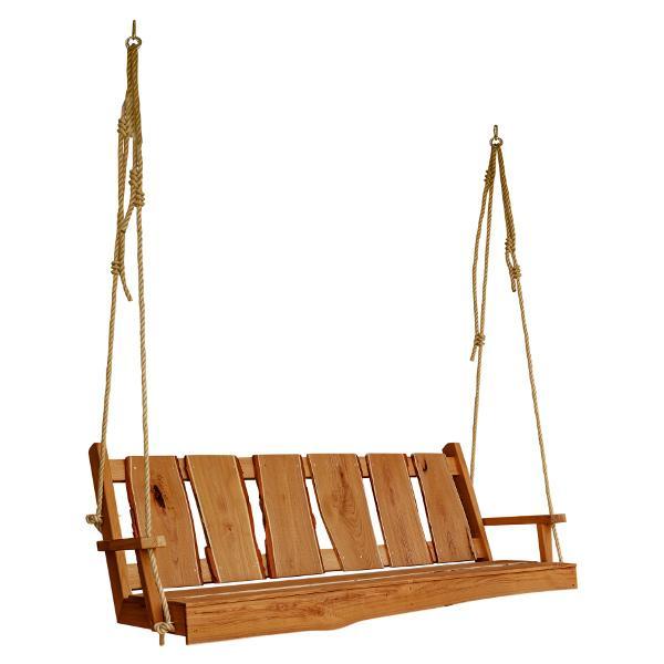 Timberland Swing with Rope Porch Swing 6ft / Cedar Stain