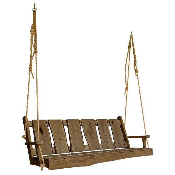 Timberland Swing with Rope Porch Swing 6ft / Mushroom Stain