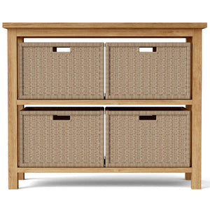 Towel Console w/ 2 Shelves Table Outdoor Table