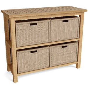 Towel Console w/ 2 Shelves Table Outdoor Table