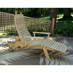 Treated Pine Chaise Lounge w/Arms