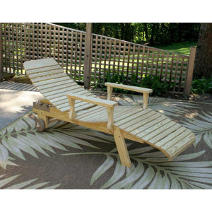 Treated Pine Chaise Lounge w/Arms