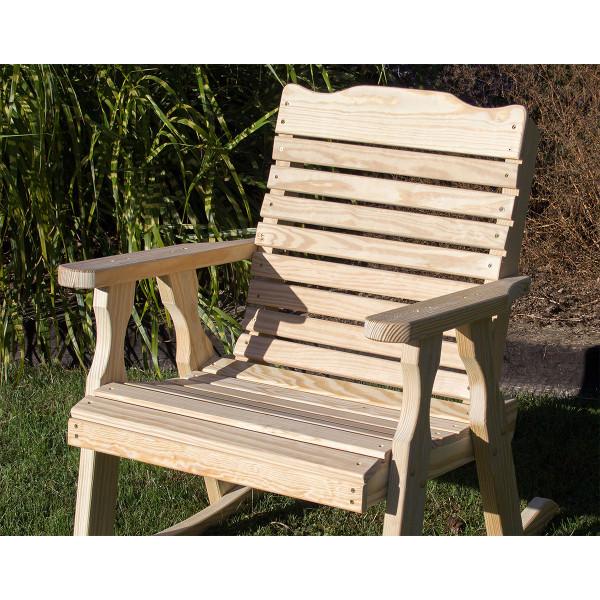 Treated Pine Crossback Rocking Chair Rocking Chair