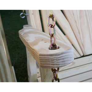 Treated Pine Crossback with Heart Porch Swing