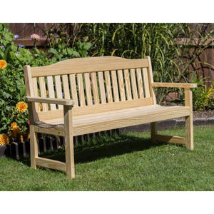 Treated Pine English Garden Bench - The Charming Bench Company
