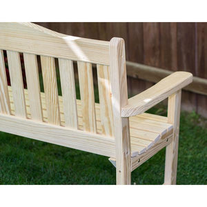 Treated Pine English Garden Bench - The Charming Bench Company