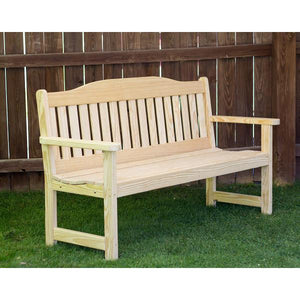 Treated Pine English Garden Bench - The Charming Bench Company