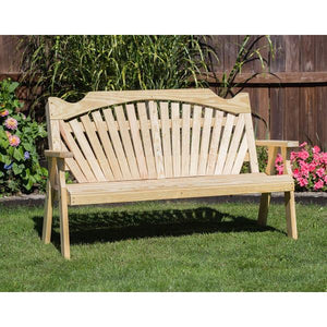 Treated Pine Fanback Garden Bench