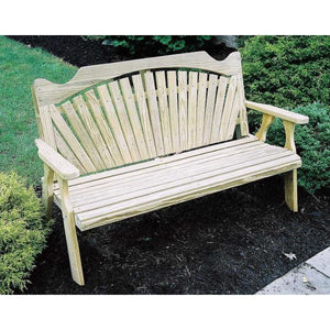 Treated Pine Fanback Garden Bench