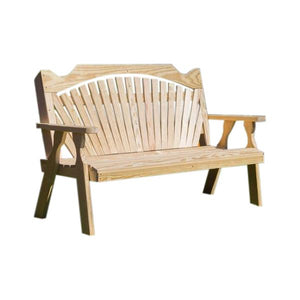 Treated Pine Fanback Garden Bench