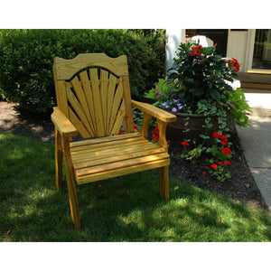 Treated Pine Fanback Patio Chair