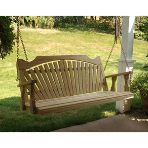Treated Pine Fanback Porch Swing Porch Swing