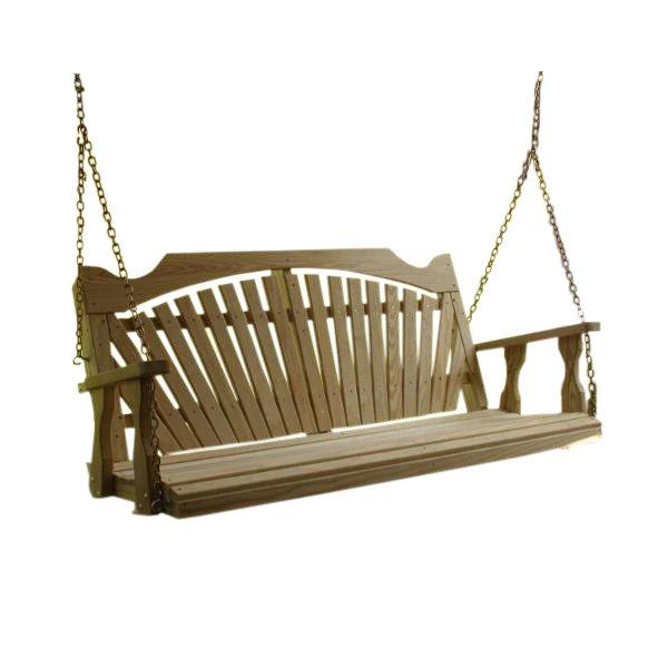Treated Pine Fanback Porch Swing
