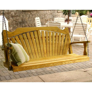 Treated Pine Fanback Porch Swing Porch Swing