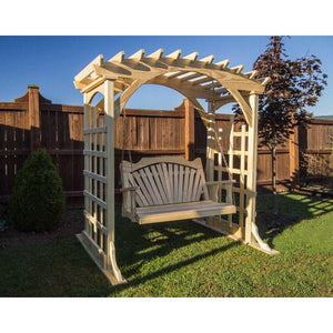 Treated Pine Fanback Porch Swing Porch Swing