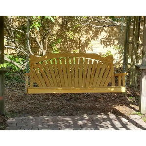 Treated Pine Fanback Porch Swing Porch Swing