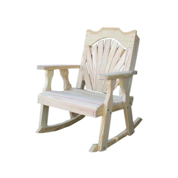 Treated Pine Fanback Rocking Chair
