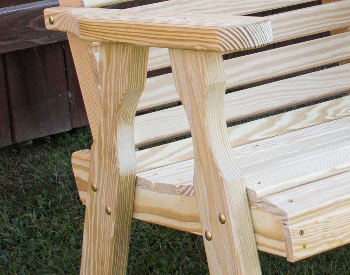 Treated Pine Fanback Rocking Chair Rocking Chair