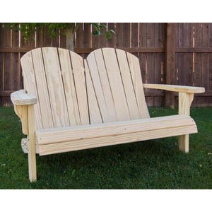 Treated Pine Low Curveback Garden Bench