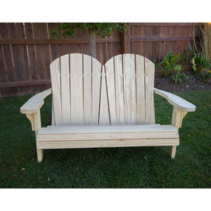 Treated Pine Low Curveback Garden Bench