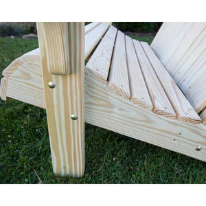 Treated Pine Low Curveback Garden Bench