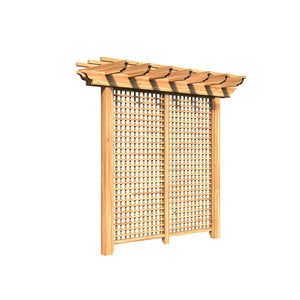 Treated Pine Monterrey Pergola with Lattice Pergola