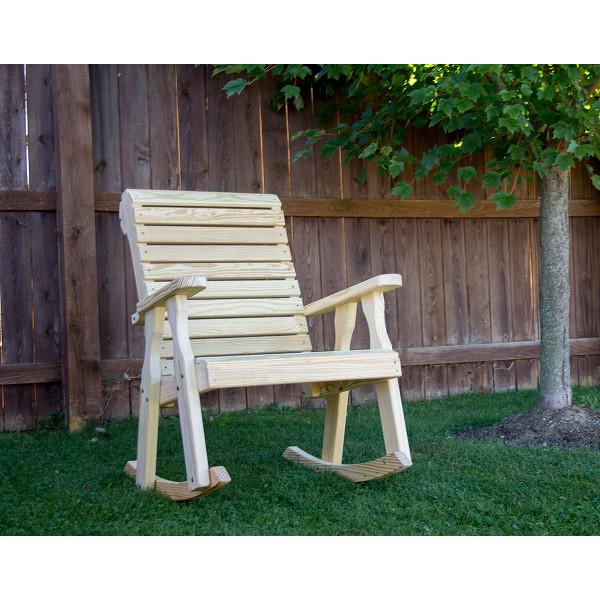 Treated Pine Rollback Rocking Chair Rocking Chair