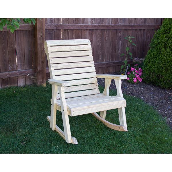 Treated Pine Rollback Rocking Chair Rocking Chair