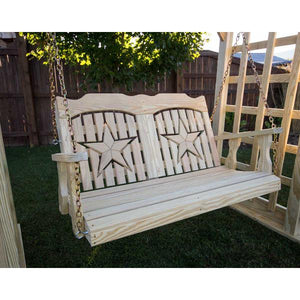 Treated Pine Starback Porch Swing Outdoor Bench