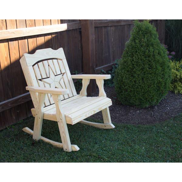 Treated Pine Starback Rocker Rocking Chair