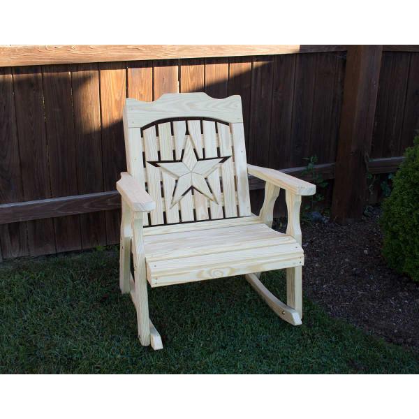 Treated Pine Starback Rocker Rocking Chair