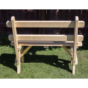 Treated Pine Traditional Garden Bench with Back Garden Bench