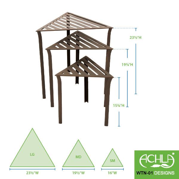 Triangular Nesting Tables Set Tables Set