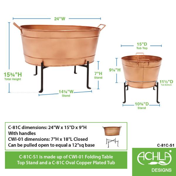 Tub with adjustable Stand Tub with Stand