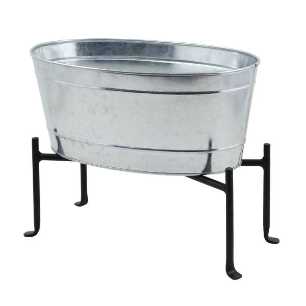 Tub with adjustable Stand Tub with Stand Mini Oval Galvanized Tub