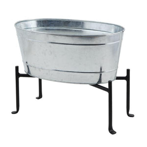 Tub with adjustable Stand Tub with Stand Mini Oval Galvanized Tub