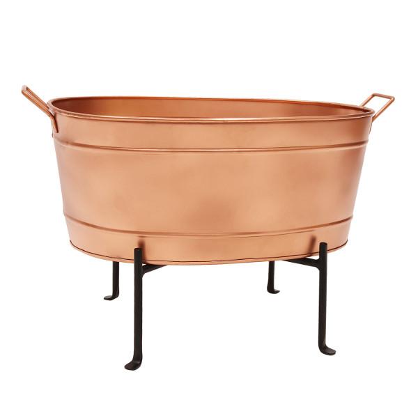 Tub with adjustable Stand Tub with Stand Oval Copper Tub